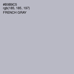 #B9B9C5 - French Gray Color Image